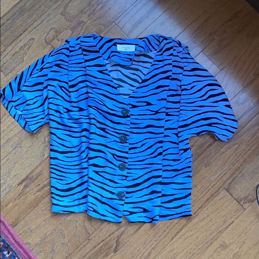 Rock & roll tiger striped shirt